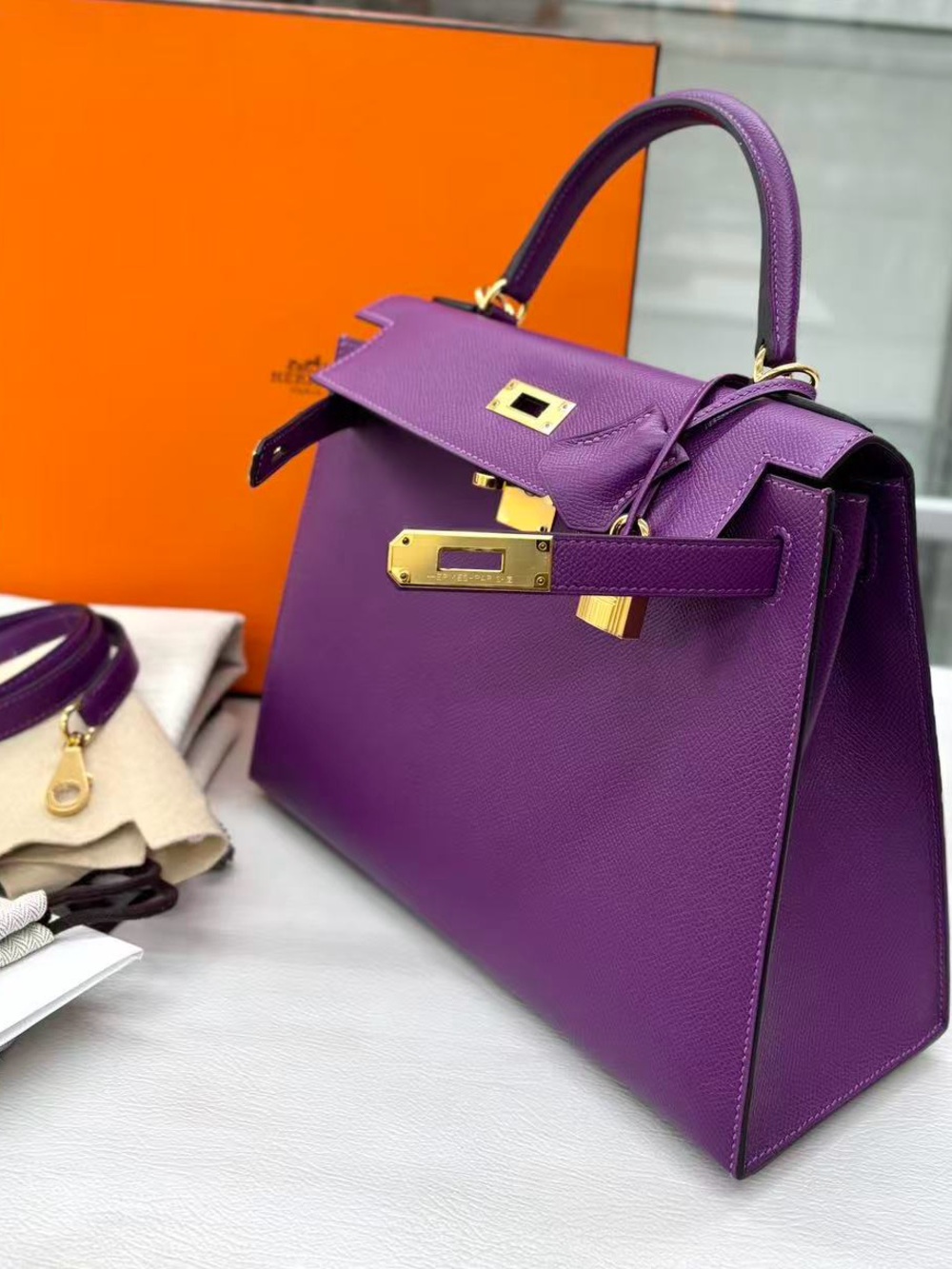 Hermes Epsom Kelly Sellier 28 Anemone - Picture 4 of 16